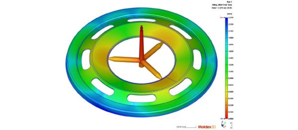 Miskolci Egyetem - Körgeometriájú központi beömlési rendszer vizsgálata