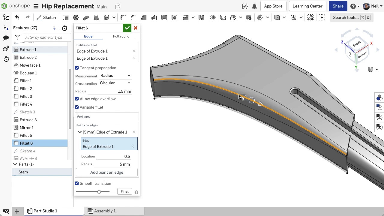 Onshape frissítések - 2022 január 12-6