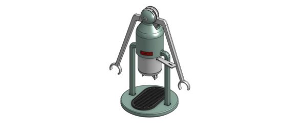 Kézi eszpresszógép modell - Onshape