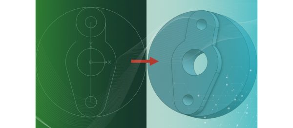 2D DXF vázlat 3D modellé alakítása Onshape-ben